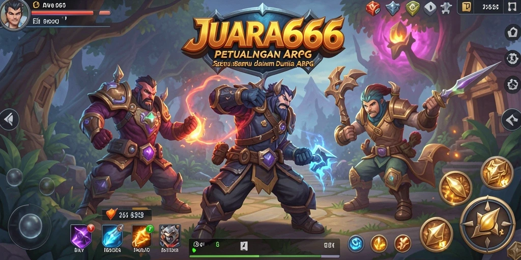 Tampilan gameplay JUARA666 yang seru dalam pertarungan ARPG.