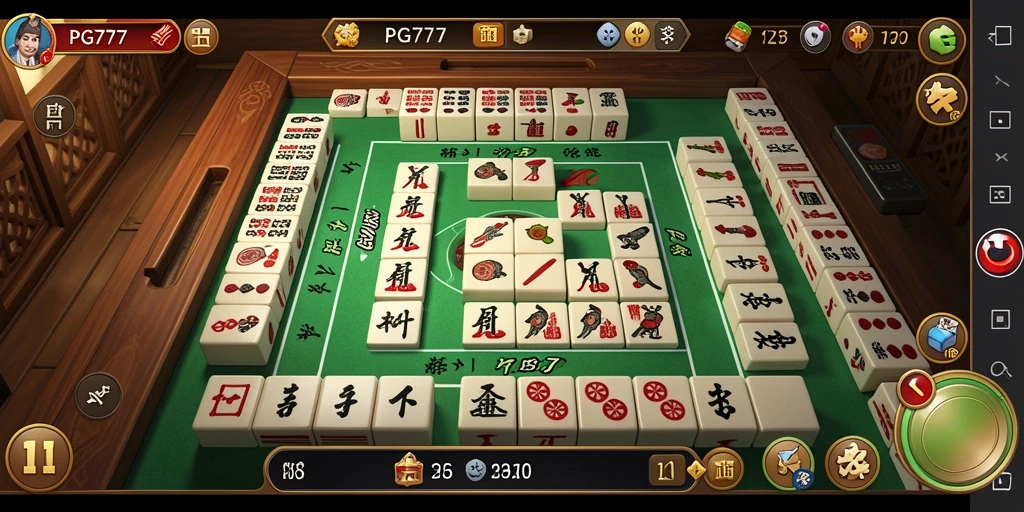 Tangkapan layar PG777 menampilkan keseruan permainan Mahjong.