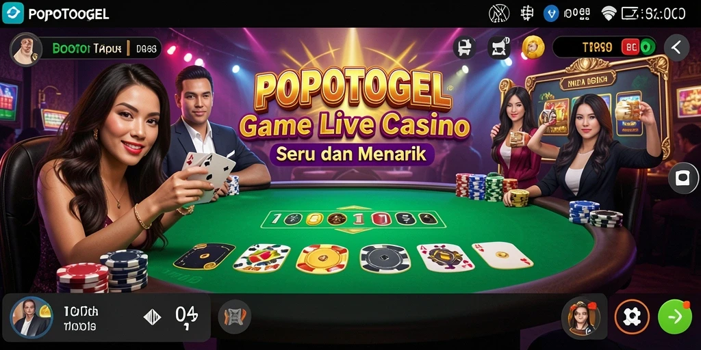 Gameplay seru dan interaksi langsung dengan dealer di POPOTOGEL.