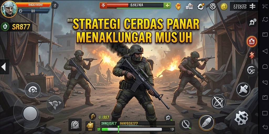 Tampilan utama gameplay SR877 dengan strategi kompleks dan karakter unik.